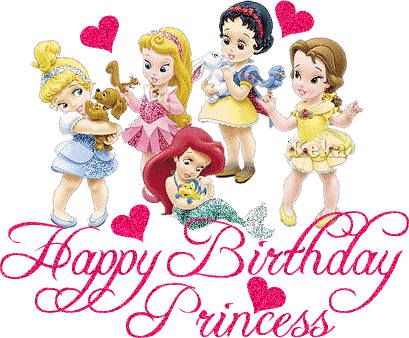 Animated Happy Birthday Princess Greeting Cards For Girls - Happy Birthday  Wishes, Memes, SMS & Greeting eCard