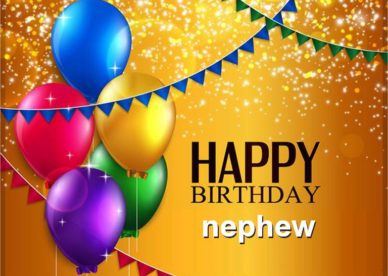 Birthday Wishes To Nephew With Cake And Flowers - Happy Birthday Wishes ...