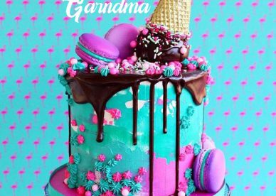 Grandmother Happy Birthday Cakes - Happy Birthday Wishes, Memes, SMS & Greeting eCard Images