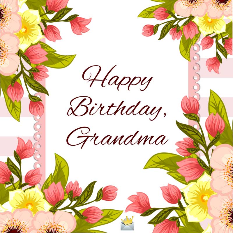Happy Birthday Grandma Cute