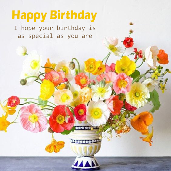 Free Happy Birthday Flower Pics - Happy Birthday Wishes, Memes, SMS & Greeting eCard Images
