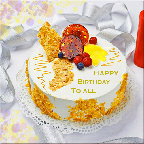 Happy Birthday Cake To All - Happy Birthday Wishes, Memes, SMS & Greeting eCard Images