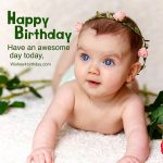 Lovely Birthday wishes images for first baby - Happy Birthday Wishes ...