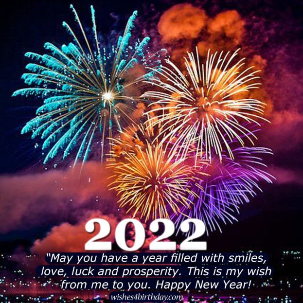 Happy New Year Filled With Smiles 2022 - Happy Birthday Wishes, Memes, SMS & Greeting eCard Images .