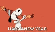 Let Us Celebrate With Funny Snoopy New Year GIfs 2023 - Happy Birthday Wishes, Memes, SMS & Greeting eCard Images