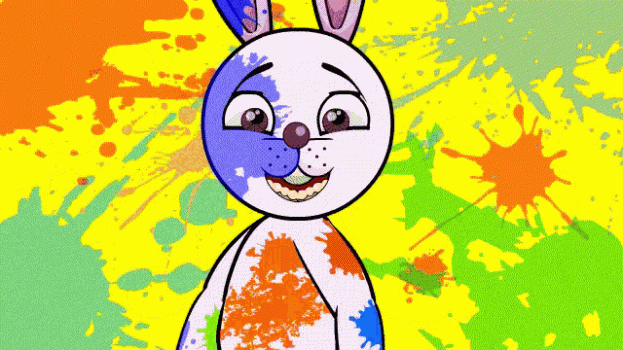 Funny Cartoon Holi animated GIf Free Download - Happy Birthday Wishes, Memes, SMS & Greeting eCard Images