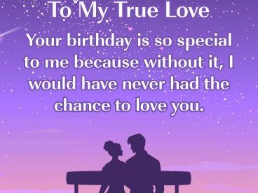 Happy Birthday To My True Love For Lover - Happy Birthday Wishes, Memes, SMS & Greeting eCard Images