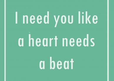I Need You Like A Heart Needs A Beat - Happy Birthday Wishes, Memes, SMS & Greeting eCard Images