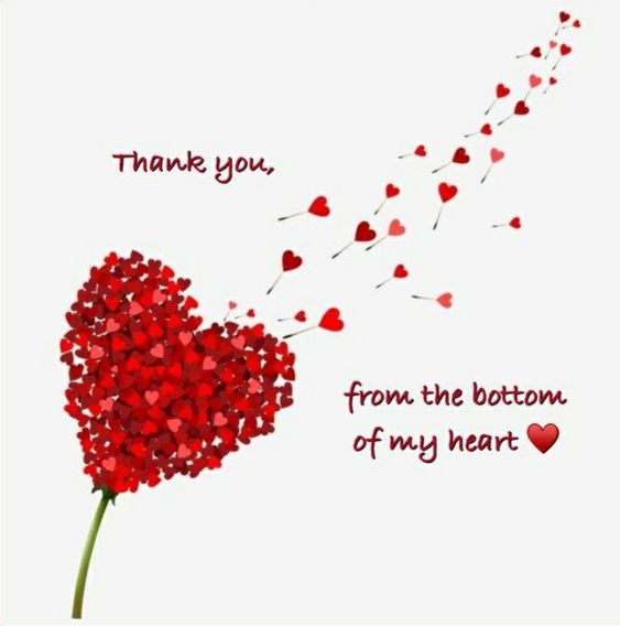 Thank You From The Bottom Of My Heart Love Quotes - Happy Birthday Wishes, Memes, SMS & Greeting eCard Images