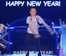 Happy New Year Cute Boy Dance GIFs- Happy Birthday Wishes, Memes, SMS & Greeting eCard Images