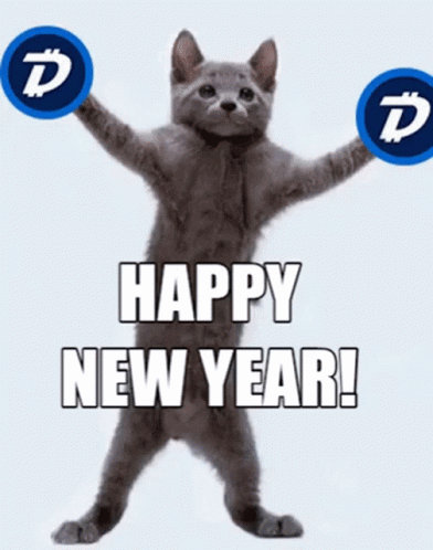 Happy New Year Funny Cat GIFs 2023- Happy Birthday Wishes, Memes, SMS & Greeting eCard Images