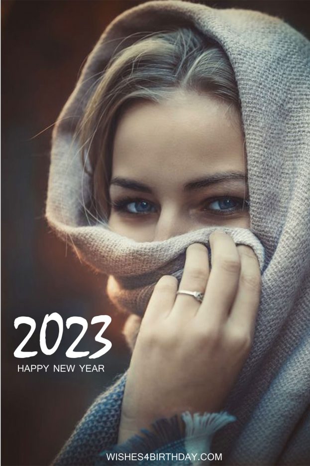 Happy New Year Girl In Hijab 2023 Photos - Happy Birthday Wishes, Memes, SMS & Greeting eCard Images