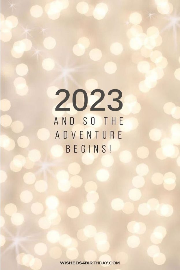 The Adventure Begins In New Year 2023 - Happy Birthday Wishes, Memes, SMS & Greeting eCard Images