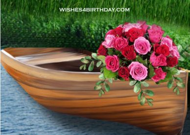 Pictures Of Roses And A Boat Of Love In The New Year 2023 - Happy Birthday Wishes, Memes, SMS & Greeting eCard Images