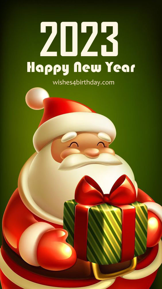 Santa Claus 2023 Pictures With New Year's gifts - Happy Birthday Wishes, Memes, SMS & Greeting eCard Images