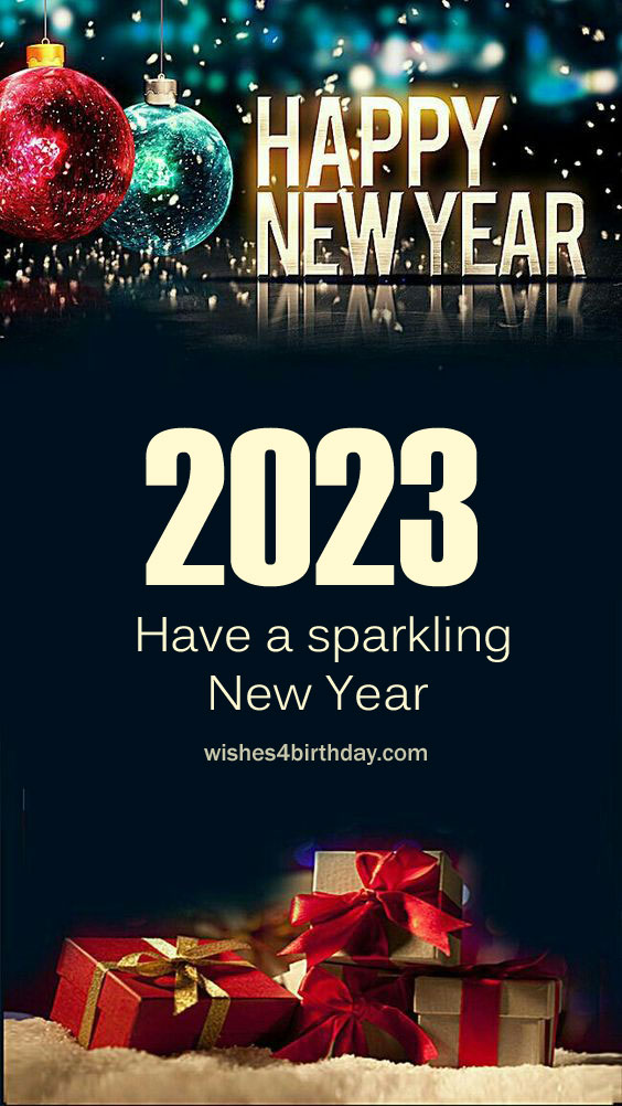 Sparkling New Year Wishes 2023 For Tumblr - Happy Birthday Wishes, Memes, SMS & Greeting eCard Images