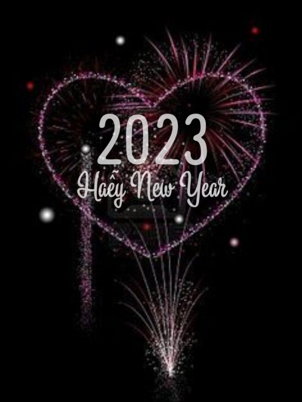 Love, Heart, Fireworks on New year Images 2023