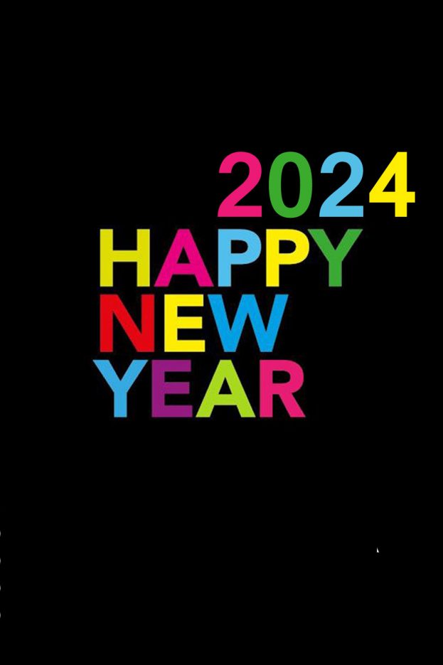 Colorful Happy New Year Images 2024
