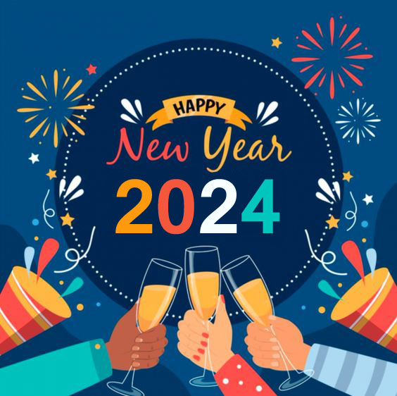 Happy New Year Free Wallpapers 2024 - Happy Birthday Wishes, Memes, SMS &  Greeting eCard Images