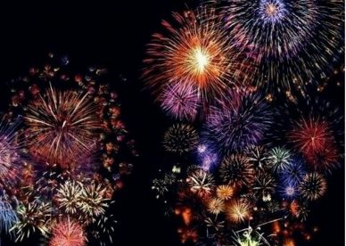 Happy New Year 2024 Fireworks Vivid Colors 2024