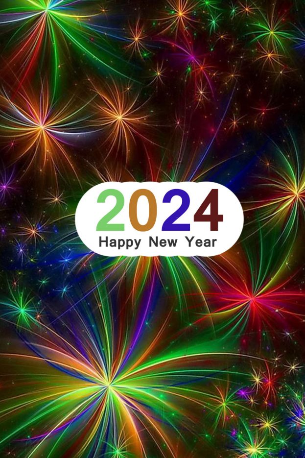 Happy New Year 2024 Fireworks Wallpaper On Download