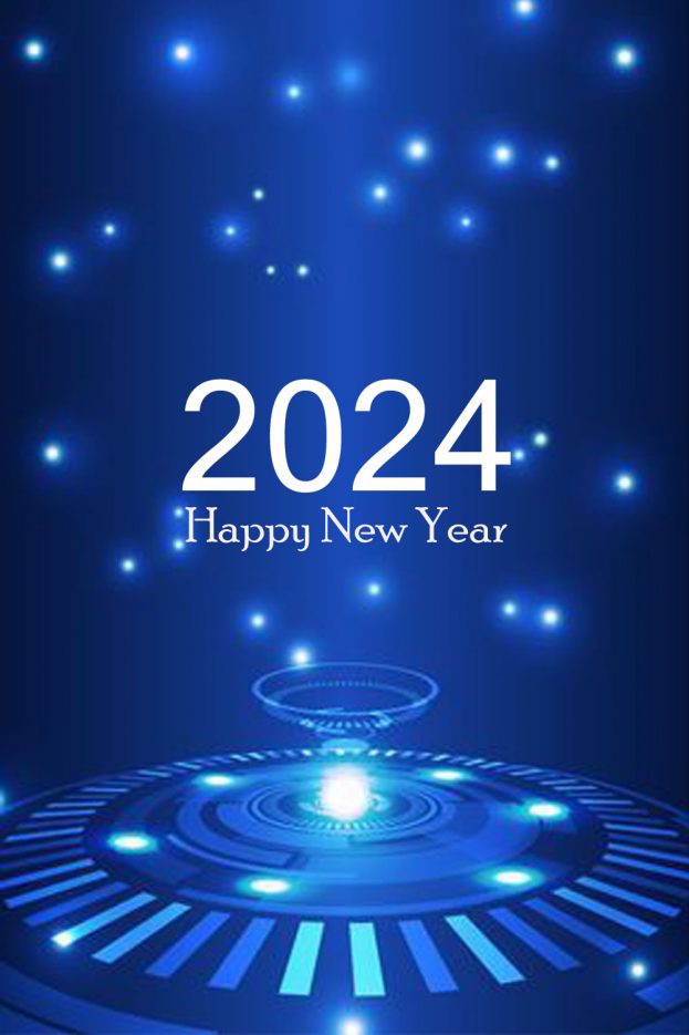 Happy New Year Future Background 2024