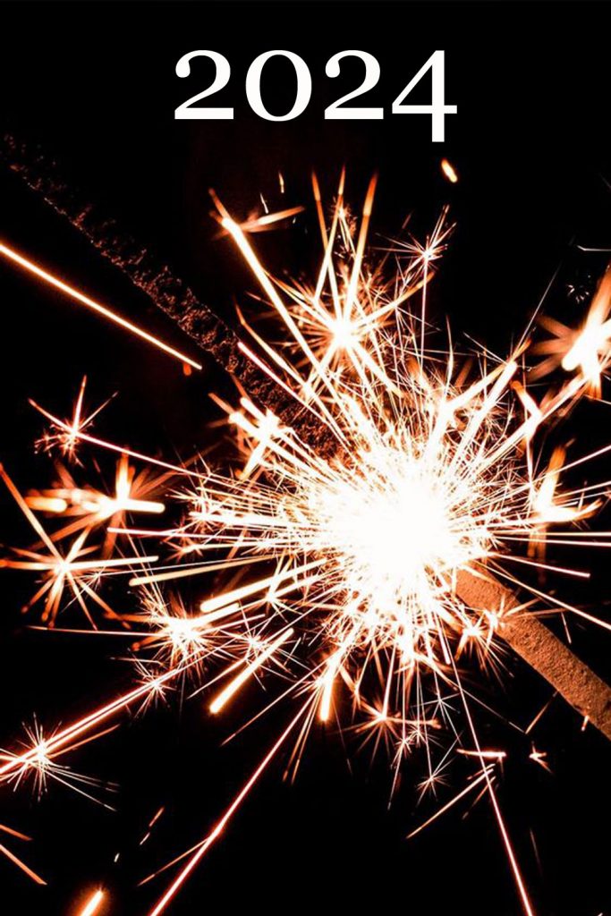 Happy New Year 2024 Sparkly Fireworks For Iphone Happy Birthday