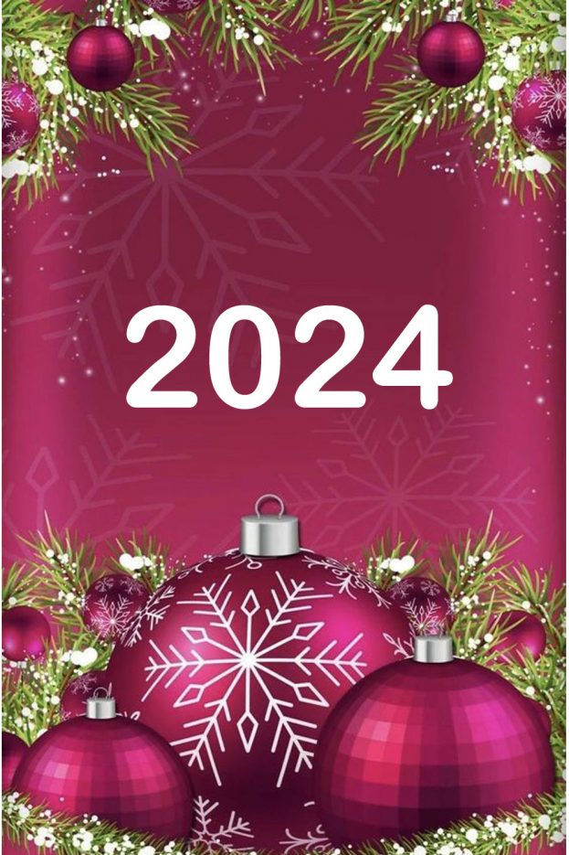 Happy New Year 2024 a Wonderful Holiday Season Filled With Joy