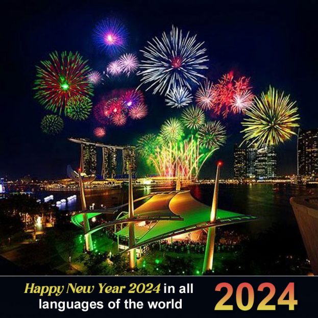 Happy New Year 2024 in all languages of the world